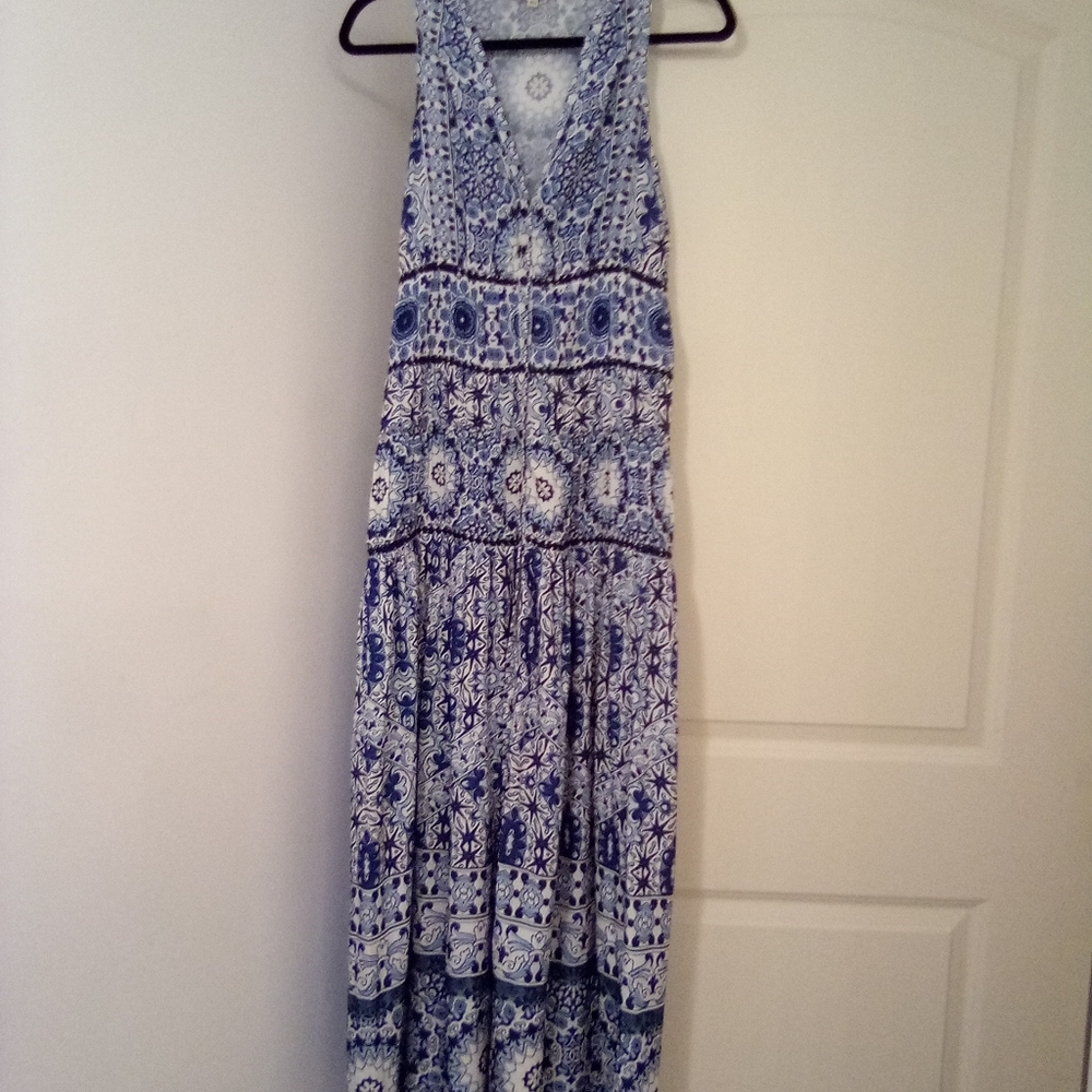 White Sand Boho Hippie Prairie Maxi